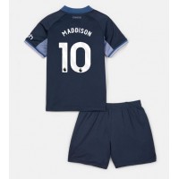 Camisa de time de futebol Tottenham Hotspur James Maddison #10 Replicas 2º Equipamento Infantil 2023-24 Manga Curta (+ Calças curtas)